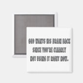 神は彼の脳を取り戻して欲しい… マグネット (正面/裏面)