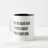 神は彼の頭脳の背部が…ほしいと思います ツートーンマグカップ (正面左)