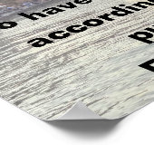 神は彼を愛する者のために働くローマ8:28 ポスター (角)