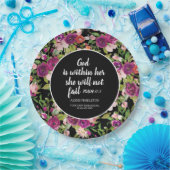 神は彼女のキリスト教の卒業クラスの中にある ペーパープレート (パーティー)