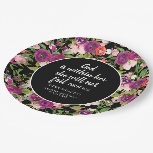 神は彼女のキリスト教の卒業クラスの中にある ペーパープレート (アングル)