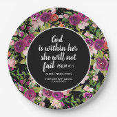 神は彼女のキリスト教の卒業クラスの中にある ペーパープレート (正面)