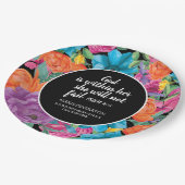 神は彼女のキリスト教の卒業フローラの中にある ペーパープレート (アングル)