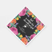 神は彼女のキリスト教の卒業式の中にある スタンダードランチョンナプキン (角)