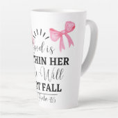 神は彼女のマグカップ内にある カフェラテマグ (右アングル)