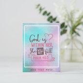 神は彼女の中にいる彼女は信仰を秋しない ポストカード (スタンド正面)