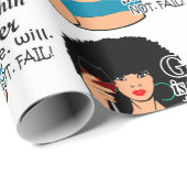 神は彼女の中にいる彼女は黒人女性を失わない ラッピングペーパー (ロールコーナー)