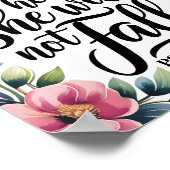 神は彼女の中にいる – クリスチャンの壁芸術のための女性 ポスター (角)