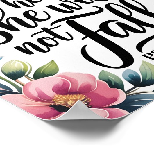 神は彼女の中にいる – クリスチャンの壁芸術のための女性 ポスター (角)