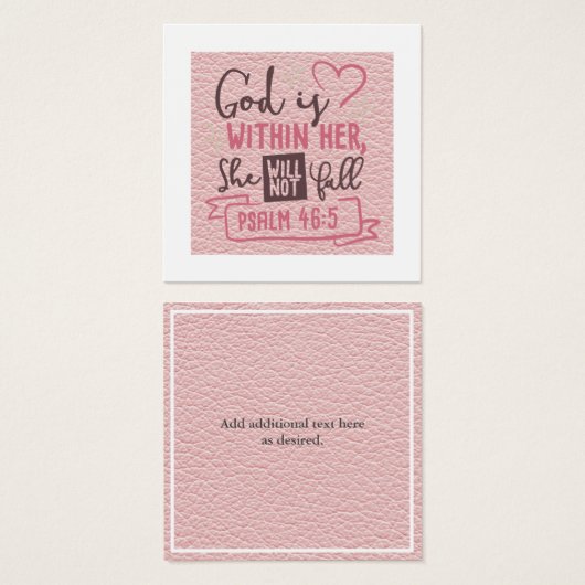 神は彼女の内にあり、彼女は女の子を信仰しない秋 (正面&裏面)