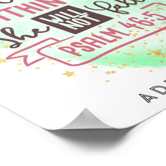 神は彼女の内にあり、彼女は女の子を信仰しない秋 ポスター (角)