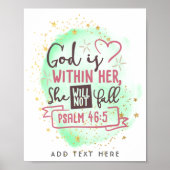 神は彼女の内にあり、彼女は女の子を信仰しない秋 ポスター (正面)