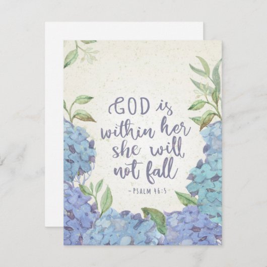 神は彼女の内にあり、彼女は宗教的な地位を秋しない シーズンカード (正面/裏面)