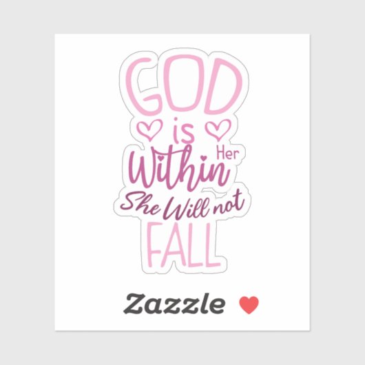神は彼女の内にあり、彼女は秋しない シール (シート)