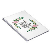 神は彼女の内にあり、彼女は秋しない ノートブック (右側)