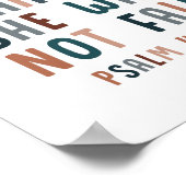 神は彼女の内にあり、彼女は秋しない ポスター (角)