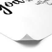 神は彼女の内にあり、彼女は秋しない、詩篇46:5 ポスター (角)