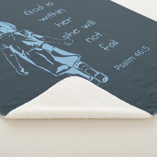 神は彼女の内にあり、彼女は聖書の引用文を破らない シェルパブランケット (3/4)