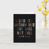 神は彼女の内にある彼女は秋秋秋 カード (黄色い花)