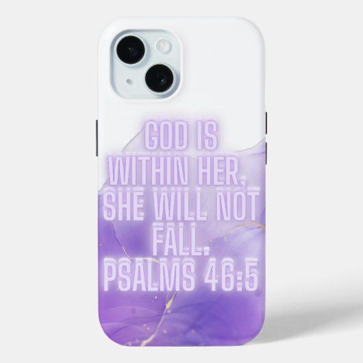 神は彼女の内にある – Psalm 46:5 | クリスチャン Case-Mate iPhoneケース (裏面)