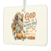 神は彼女の内にいる… カーエアーフレッシュナー (左)