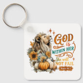 神は彼女の内にいる… キーホルダー (正面)