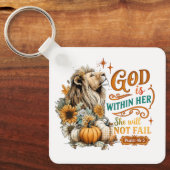 神は彼女の内にいる… キーホルダー (正面)