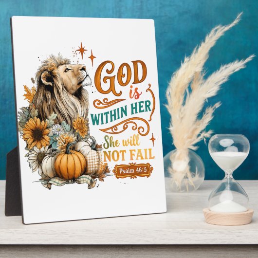 神は彼女の内にいる… フォトプラーク (側面)