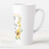 神は彼女の内にいる – 詩篇46:5ひまわりクリスチャン カフェラテマグ (右)