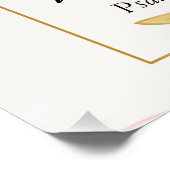 神は彼女の詩篇46:5ピンクの植物学の中にある ポスター (コーナー)