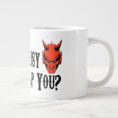 神は忙しいできます私救済しますです ジャンボコーヒーマグカップ (右)