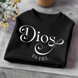 神は忠実である キリスト教 スペイン語 Tシャツ