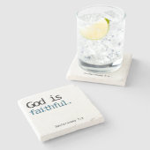 神は忠実です ストーンコースター (横)