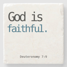 神は忠実です ストーンコースター