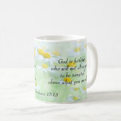 神は忠実です。 - 1 Corinthiansの10:13 コーヒーマグカップ (正面右)