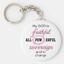 神は忠実なクリスチャンである キーホルダー