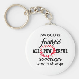 神は忠実なクリスチャンである キーホルダー