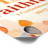 神は忠実なボホクリスチャンウォールアートプリント ポスター (角)