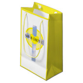 神は忠実な十字架の癒し聖書の聖句イエロー スモールペーパーバッグ (正面アングル)