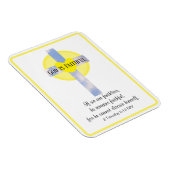 神は忠実な十字架感動的の聖句である マグネット (右側)