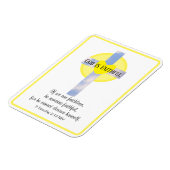 神は忠実な十字架感動的の聖句である マグネット (左側)