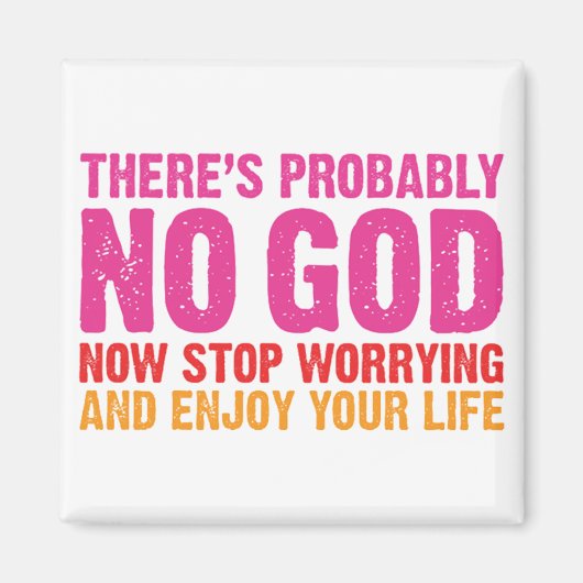 神は恐らく存在しない マグネット (正面)