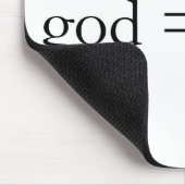 神は想像です マウスパッド (コーナー)