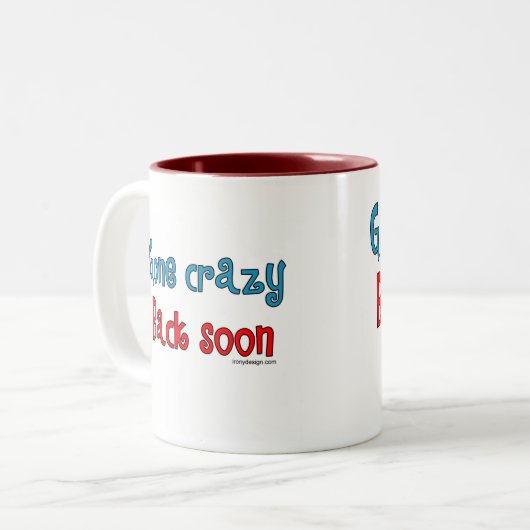 神は愚かな人々を愛さなければなりません ツートーンマグカップ (正面左)