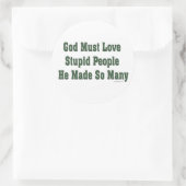 神は愚かな人を愛さねばならない ラウンドシール (バッグ)