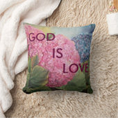 神は愛あじさい枕 クッション (ブランケット)