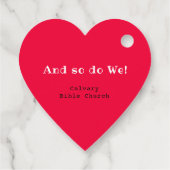 神は愛あなたベリーの多くのイチゴハート フェイバータグ (裏面)