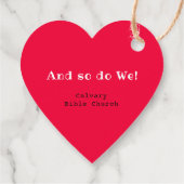 神は愛あなたベリーの多くのイチゴハート フェイバータグ (裏面)