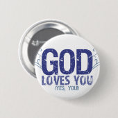神は愛します(yes、!) 缶バッジ (正面&裏面)
