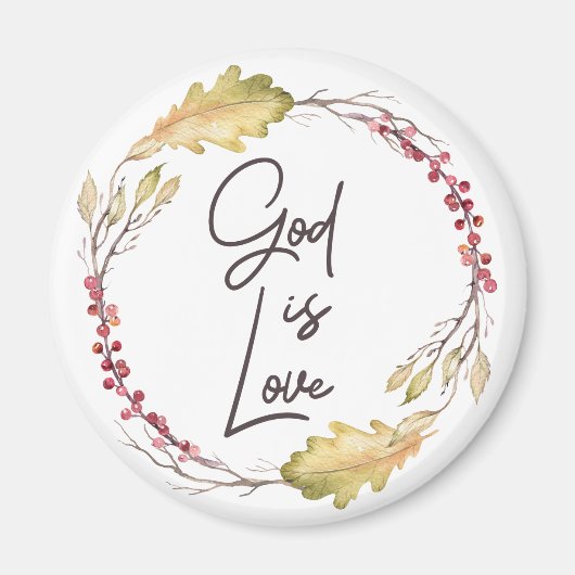 神は愛である – スピリチュアルと宗教 マグネット (正面)